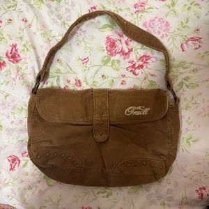 O’Neill CORDUROY brown mini purse